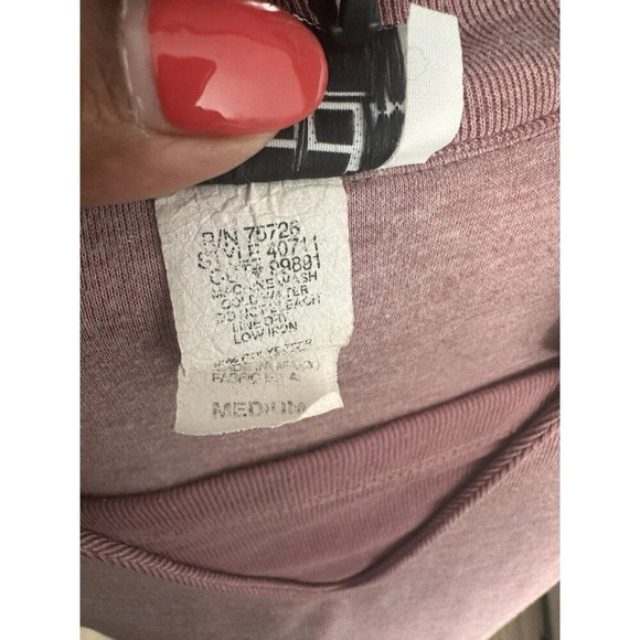 Teddi Womens Vintage Deep Pink White Retro Polo Shirt W/ Mini Pocket Sz Med - Picture 5 of 7